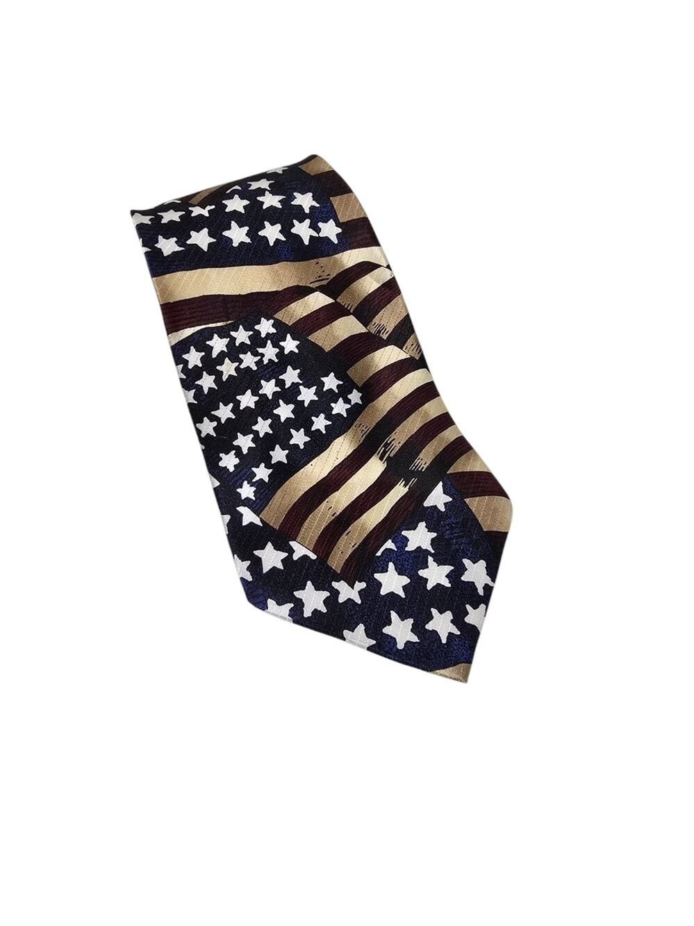 Tango By Max Raab Amerian Series Flag Patriotic Silk Tie